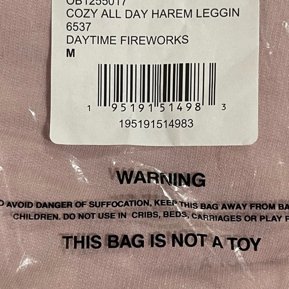 Free People Cozy All Day Drawstring Harem Jogger Leggings Daytime Fireworks - Picture 7 of 15